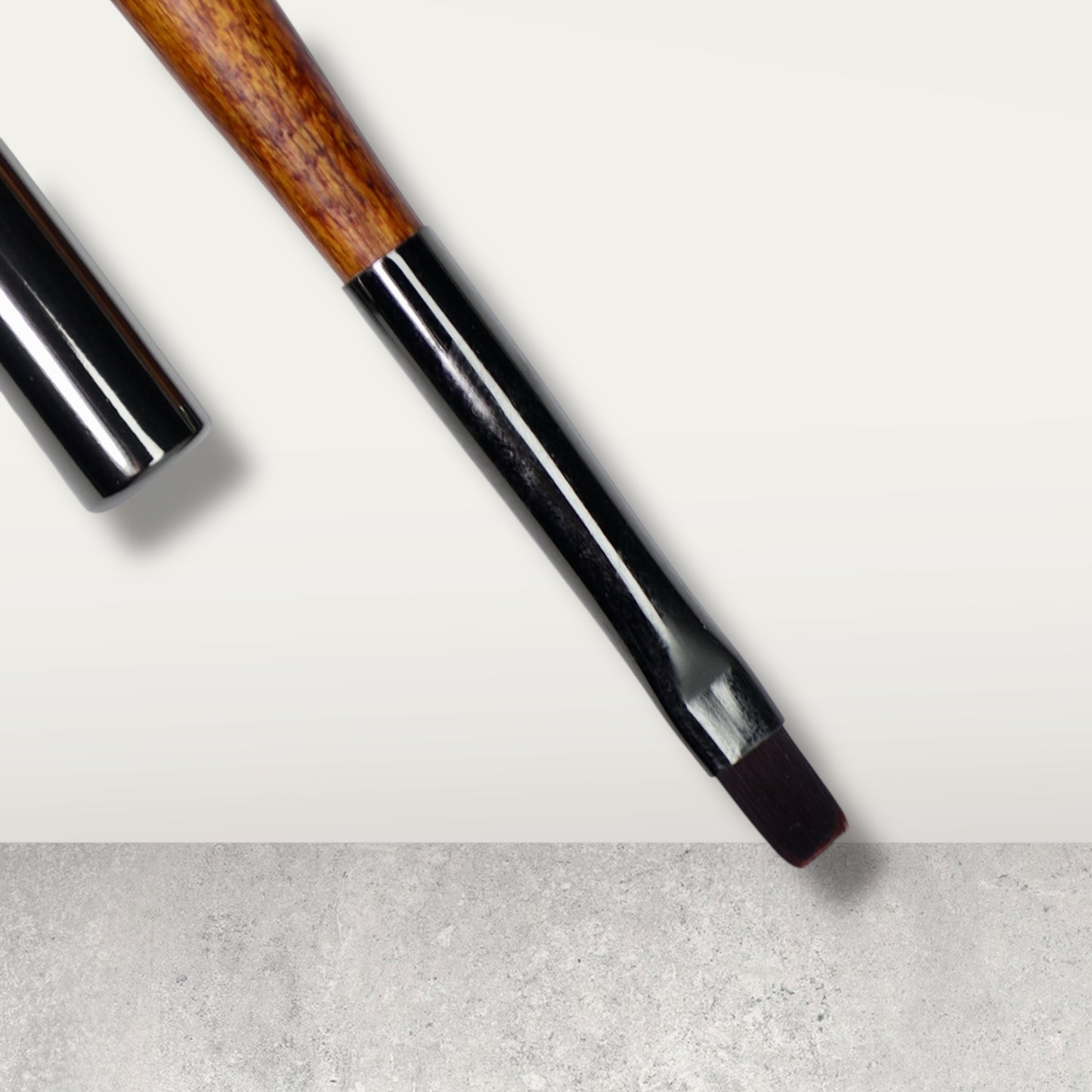 美甲檀木桿平頭光療筆